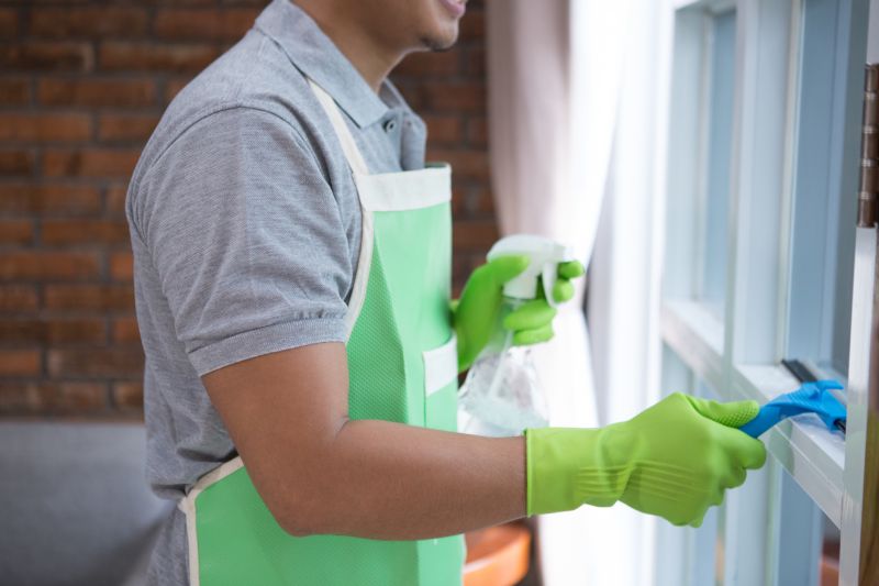 Wiping Down Windows and Fixtures